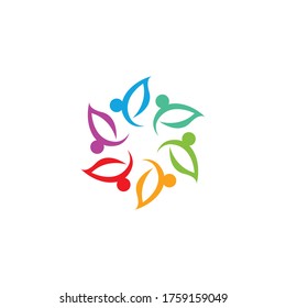Plantilla de diseño de iconos comunitarios, de red y sociales