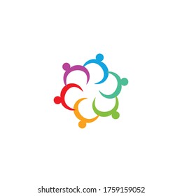 Community, network and social icon design template