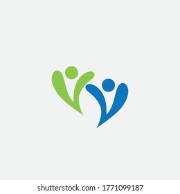 Community, network and social icon design template