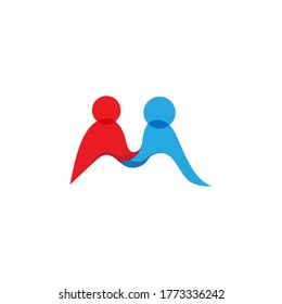 Community, network and social icon design template