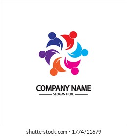Community, network and social icon design template