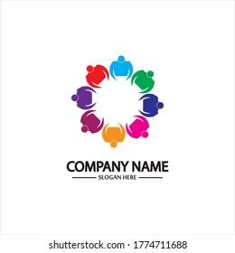 Community, network and social icon design template