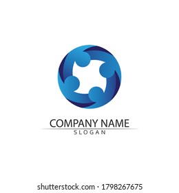 Community-, Netzwerk- und Social-Icon-Design-Vorlage Vektorgrafik-People-Club 