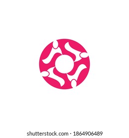 Community, network and social icon design template