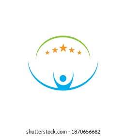 Community, network and social icon design template