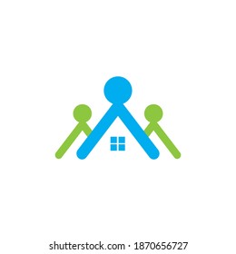 Community, network and social icon design template
