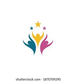 Plantilla de diseño de iconos comunitarios, de red y sociales