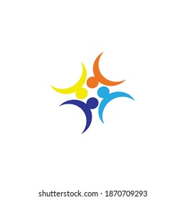 Community, network and social icon design template