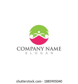 Community, network and social icon design template
