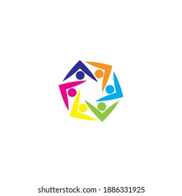 Community, network and social icon design template