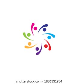 Community, network and social icon design template