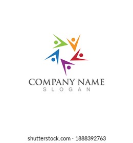 Community, network and social icon design template