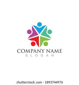 Community, network and social icon design template