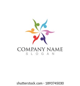 Community, network and social icon design template