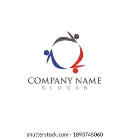 Community, network and social icon design template