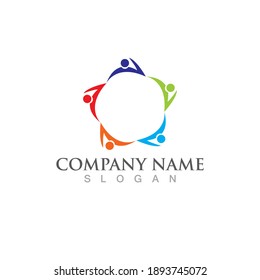 Community, network and social icon design template