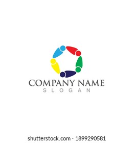 Community, network and social icon design template