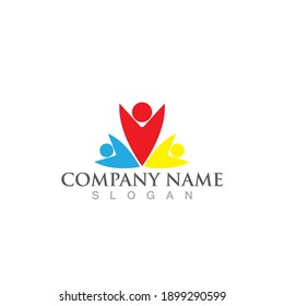 Community, network and social icon design template