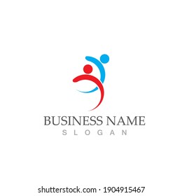 Community, network and social icon design template