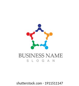 Community, network and social icon design template