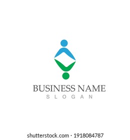 Community, network and social icon design template