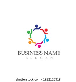 Community, network and social icon design template