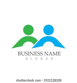 Community, network and social icon design template