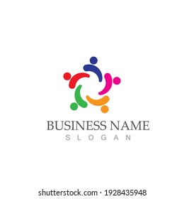 Community, network and social icon design template