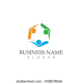 Community, network and social icon design template