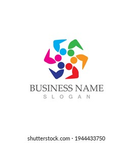 Community, network and social icon design template