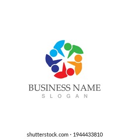 Community, network and social icon design template