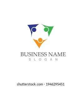 Community, network and social icon design template