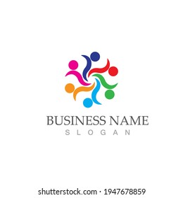 Community, network and social icon design template