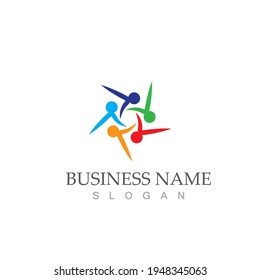 Community, network and social icon design template