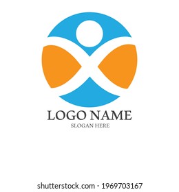 Community, network and social icon design template
