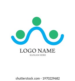 Community, network and social icon design template