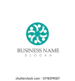 Community, network and social icon design template