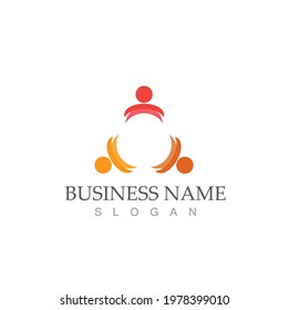 Community, network and social icon design template