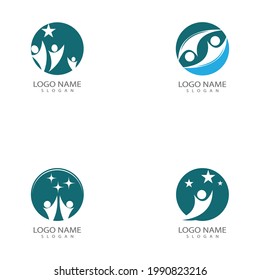 Plantilla de diseño de iconos comunitarios, de red y sociales
