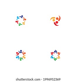 Plantilla de diseño de iconos comunitarios, de red y sociales