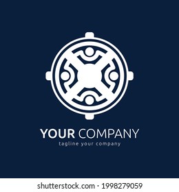 Community, network and social icon design 