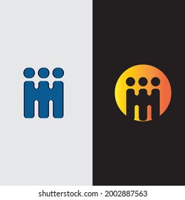 Plantilla de diseño de iconos comunitarios, de red y sociales
