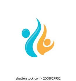 Community, network and social icon design template