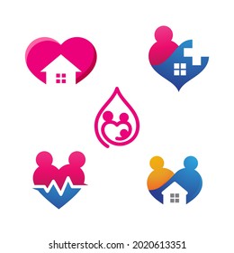 Community, network and social icon design template