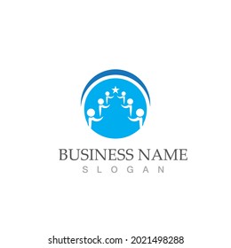 Community, network and social icon design template