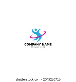 Community, network and social icon design template