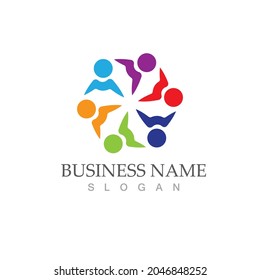 Community, network and social icon design template