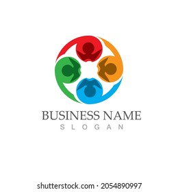 Community, network and social icon design template