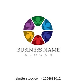 Community, network and social icon design template