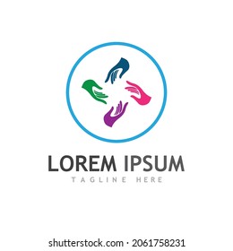 Community, network and social icon design template